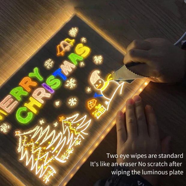 Glowing LED Drawing Board for Kids