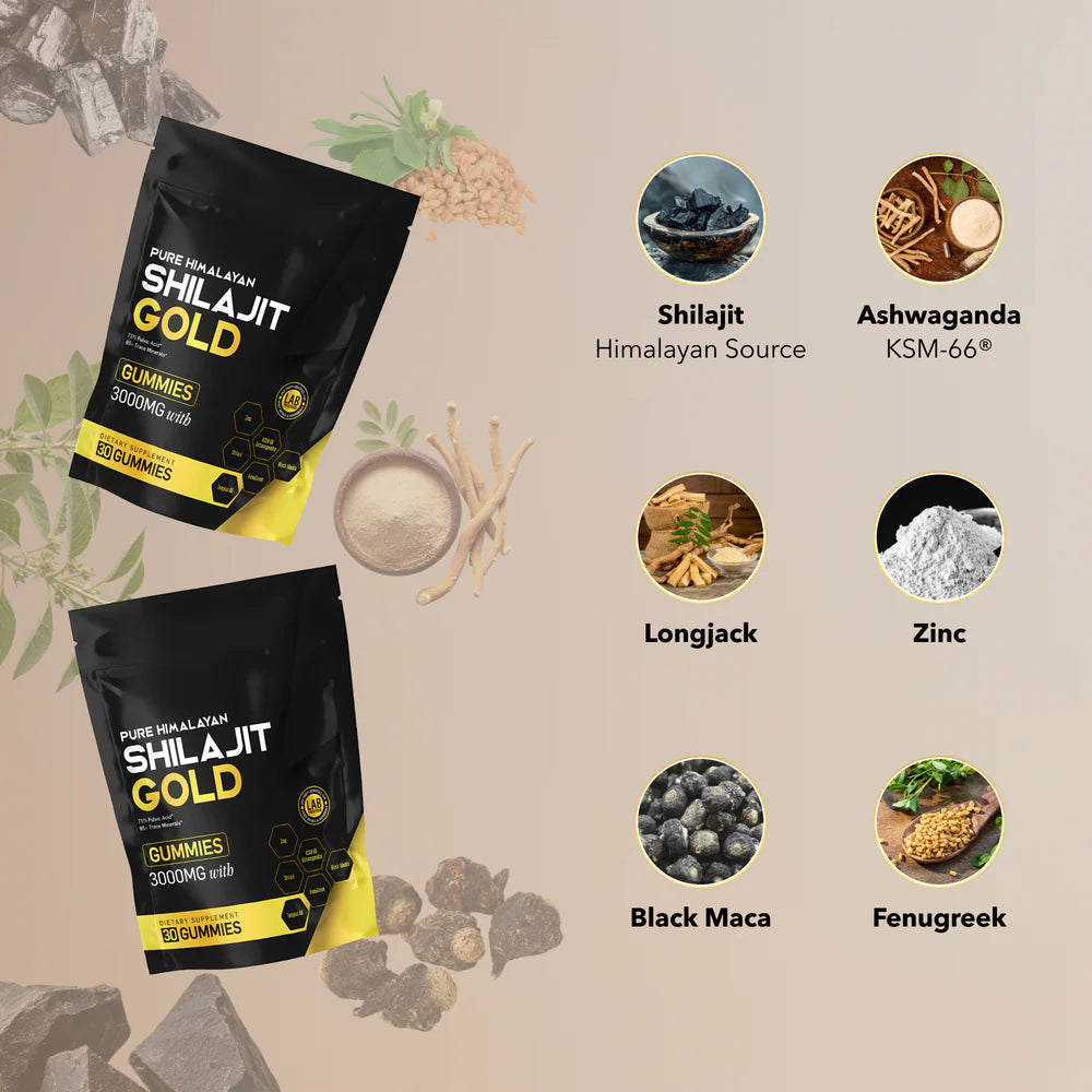 Himayalan Shilajit Gold Gummies – Natural Mineral & Wellness Support