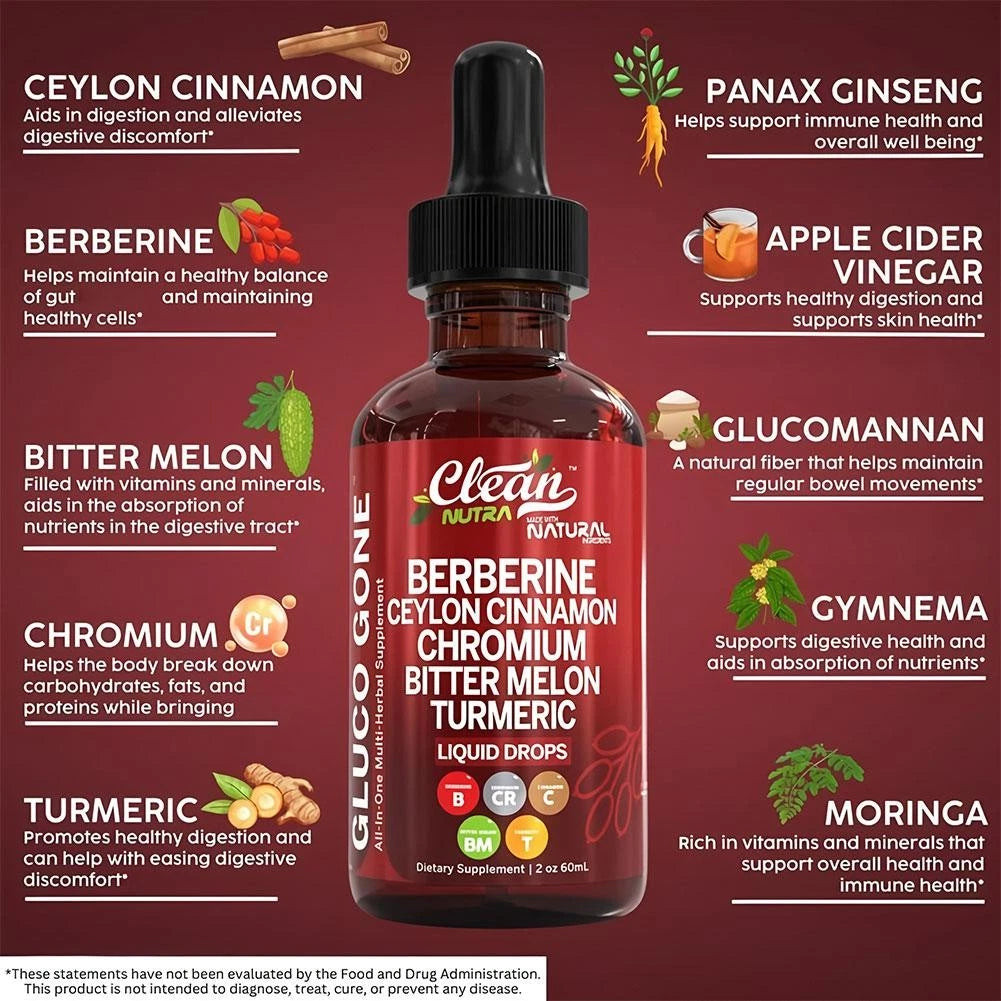 GlucoGo Liquid Drops - For Glucose Levels Support