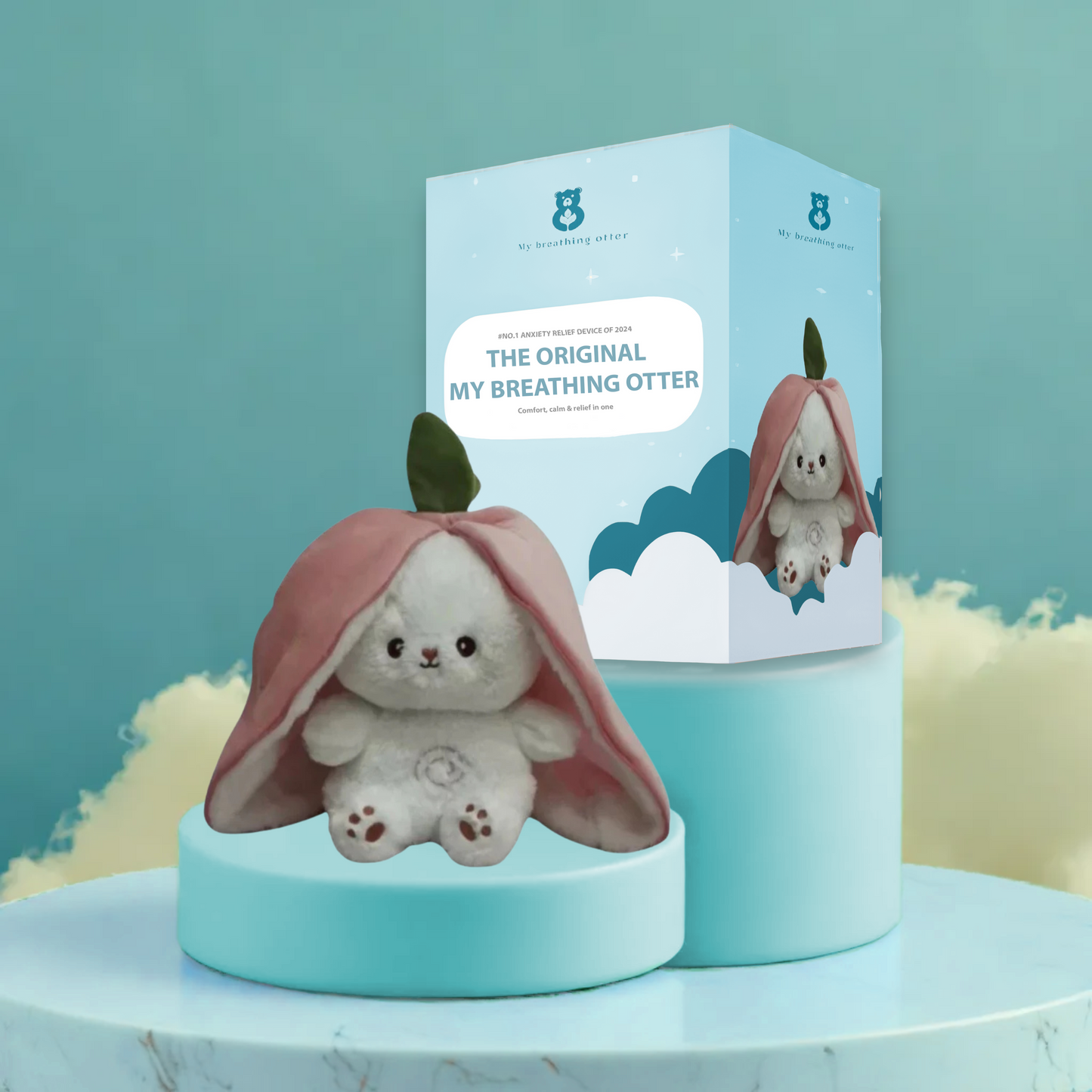 Breathing Otter – Interactive Plush Toy with Gentle Rhythmic Motion