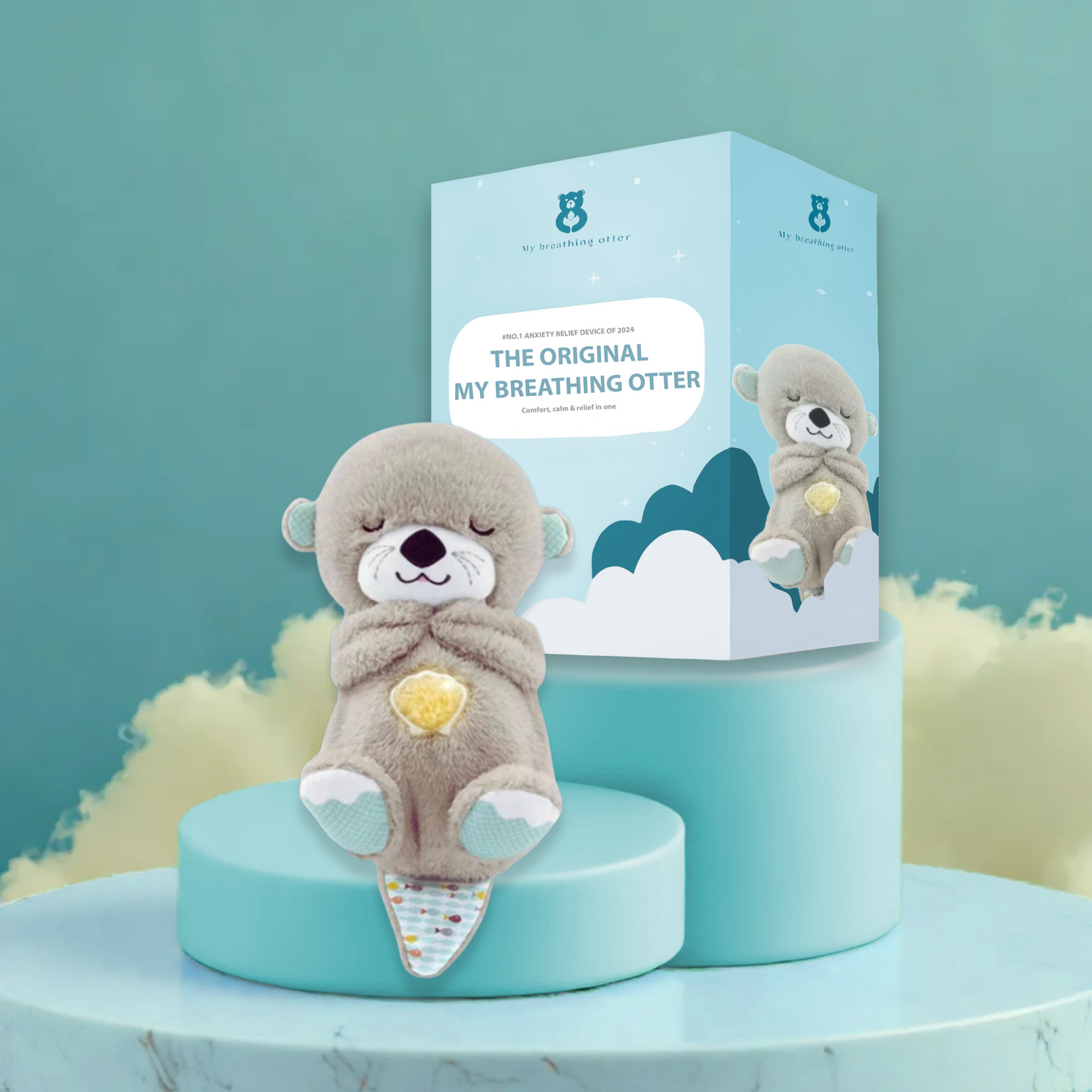 Breathing Otter – Interactive Plush Toy with Gentle Rhythmic Motion