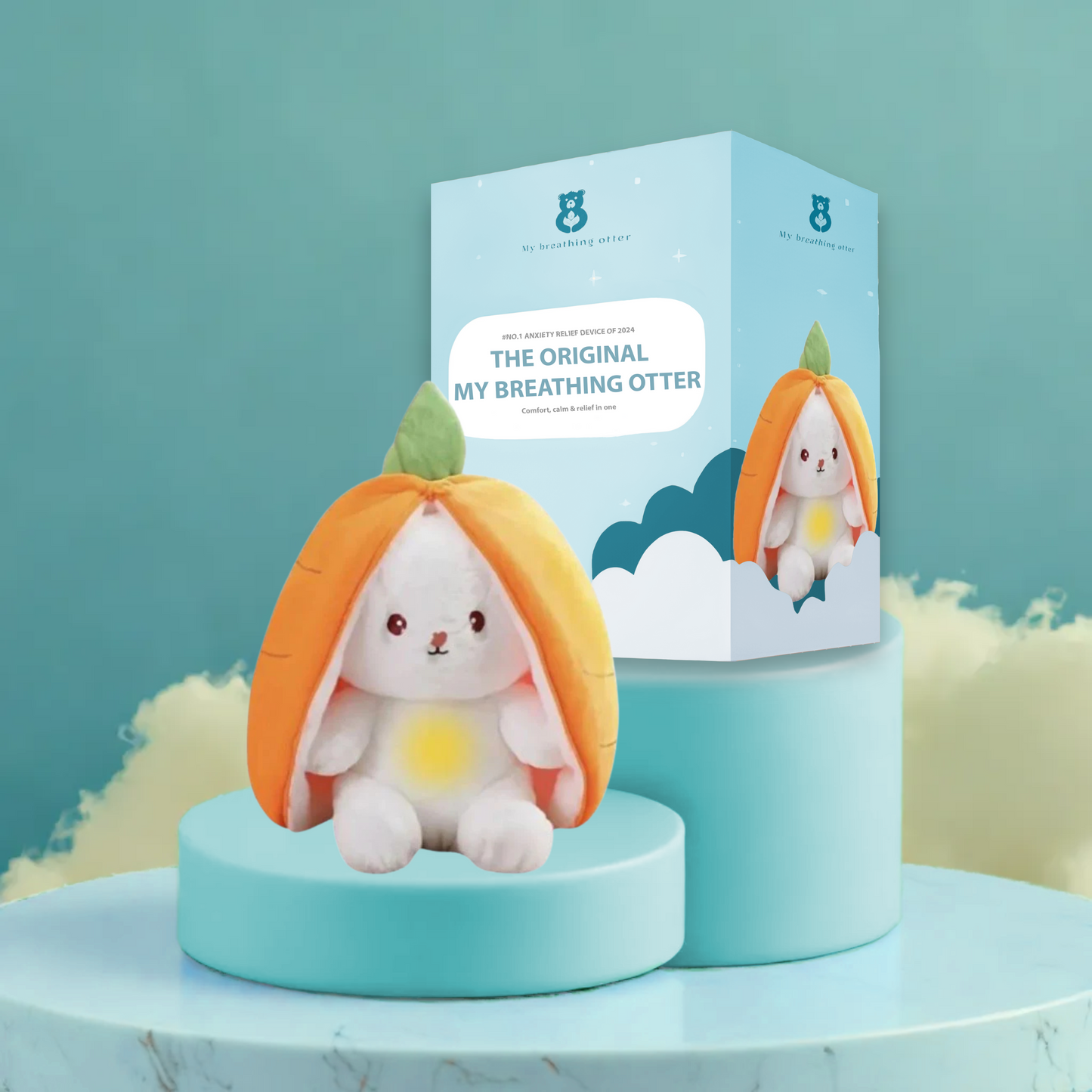 Breathing Otter – Interactive Plush Toy with Gentle Rhythmic Motion