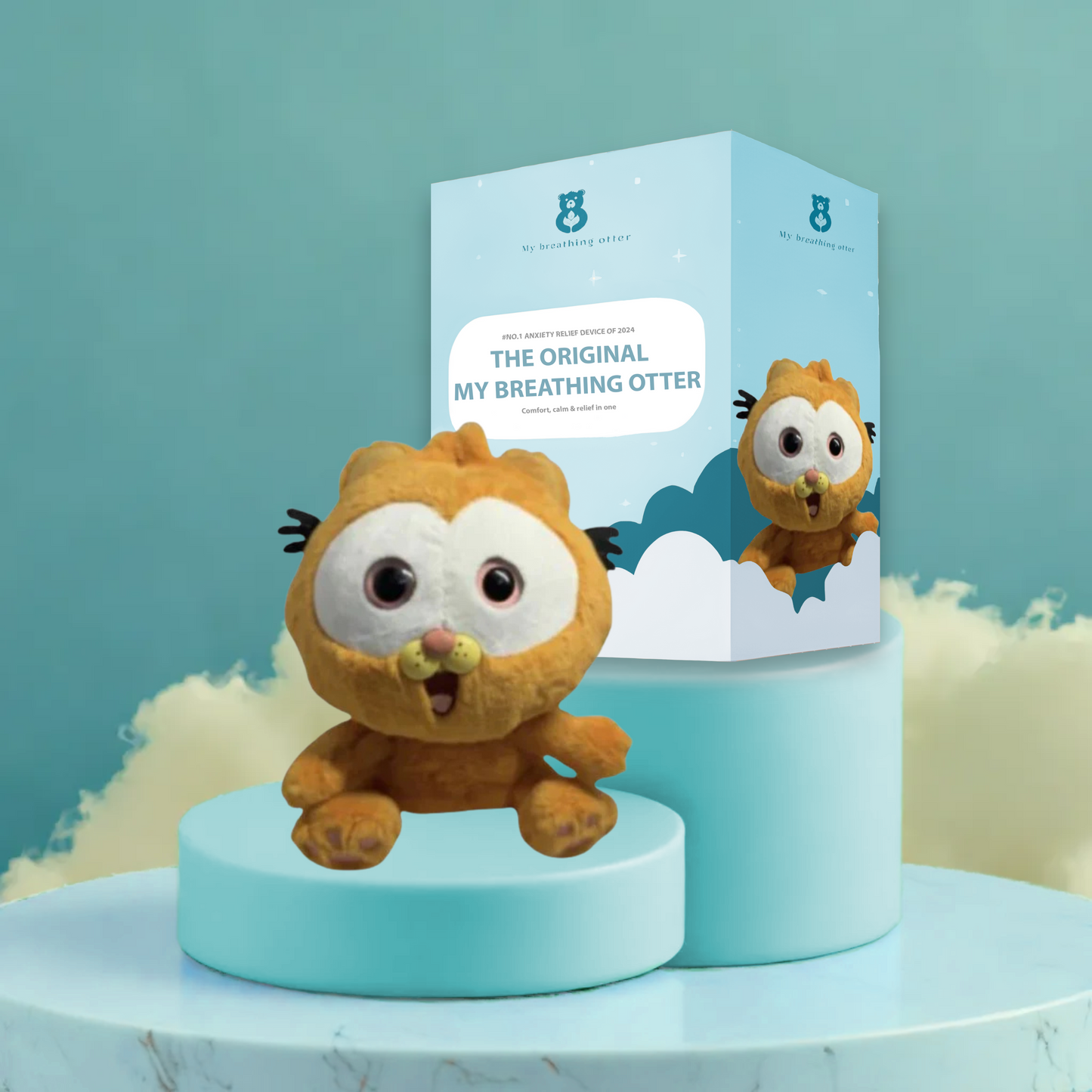 Breathing Otter – Interactive Plush Toy with Gentle Rhythmic Motion