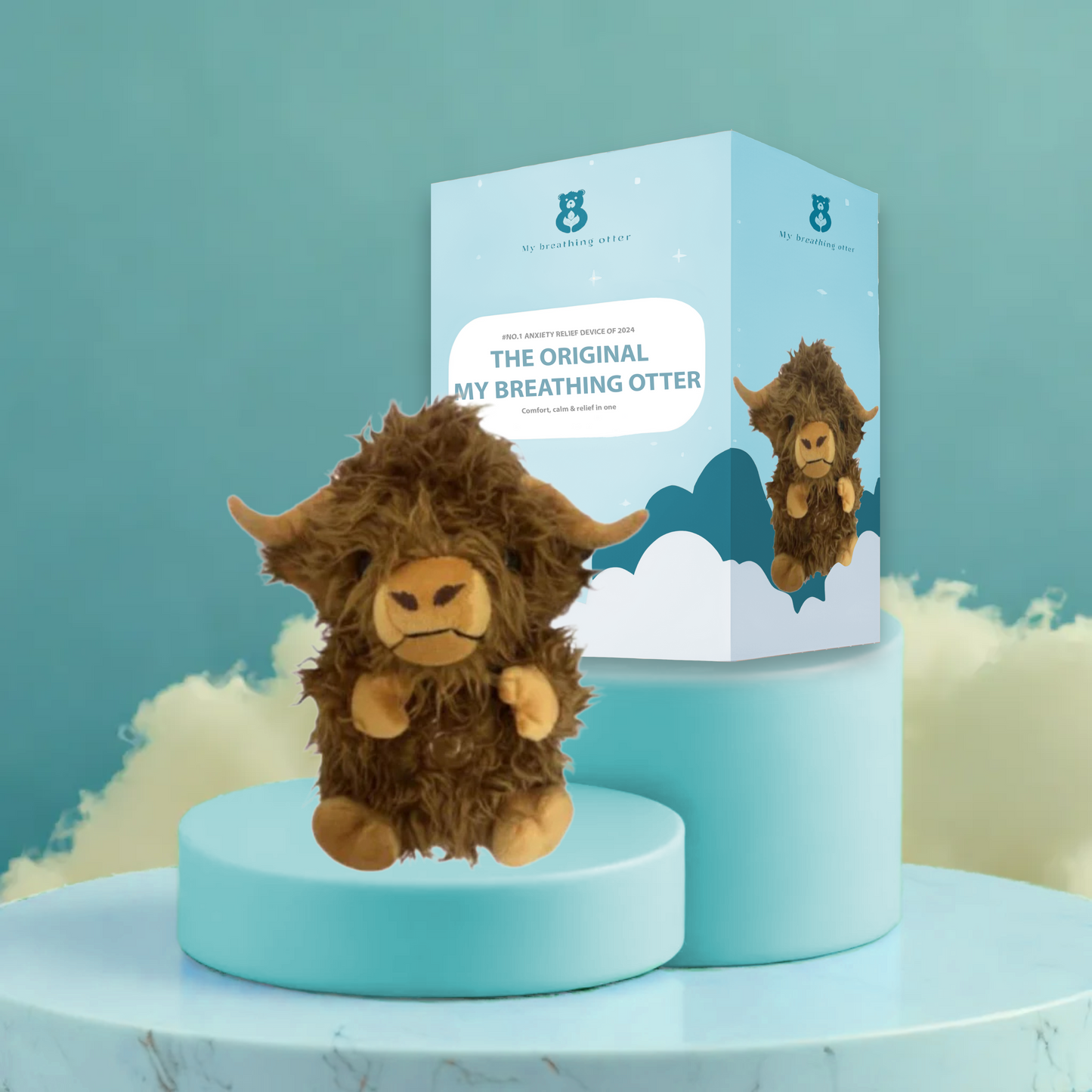 Breathing Otter – Interactive Plush Toy with Gentle Rhythmic Motion