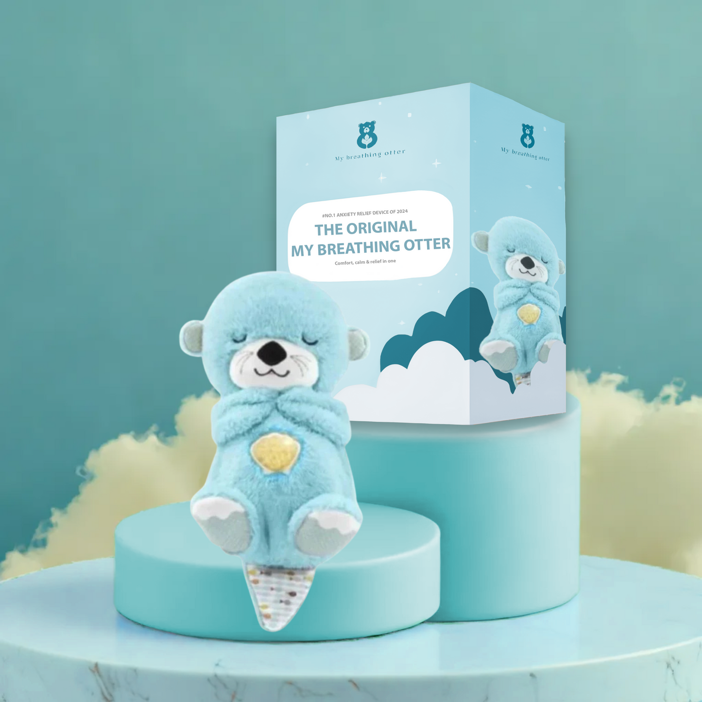 Breathing Otter – Interactive Plush Toy with Gentle Rhythmic Motion