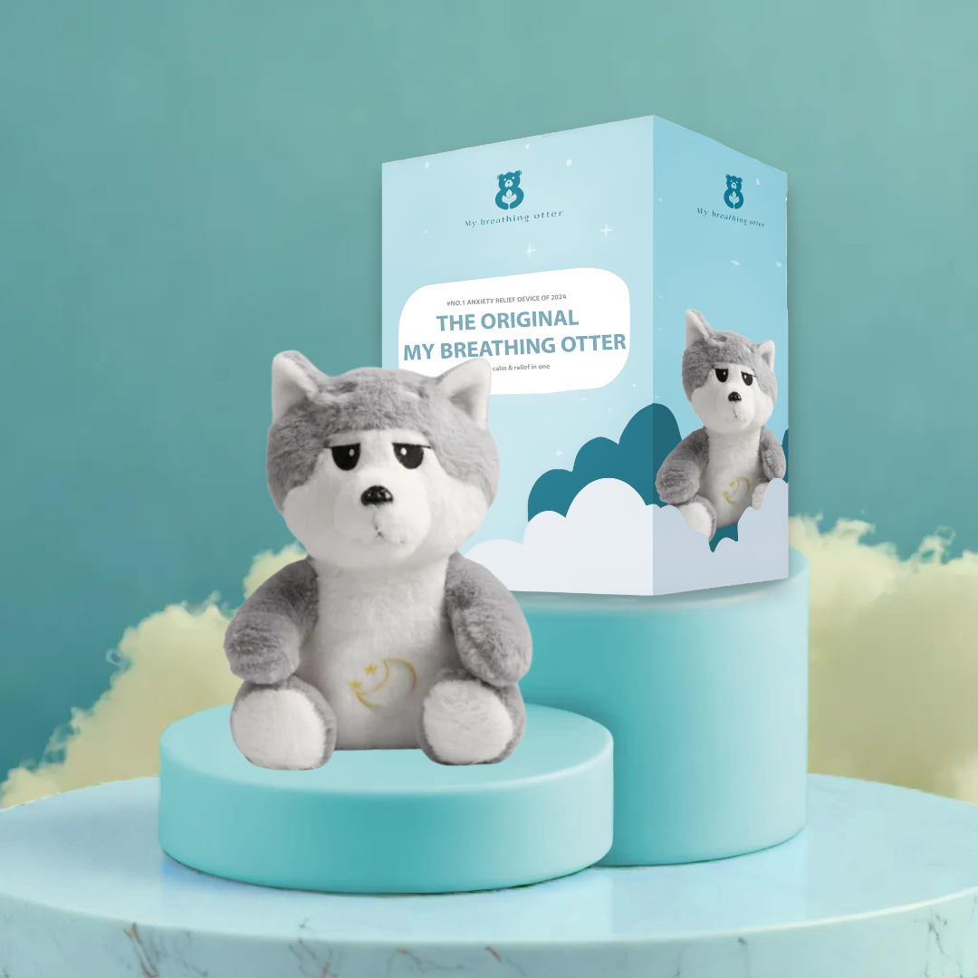 Breathing Otter – Interactive Plush Toy with Gentle Rhythmic Motion