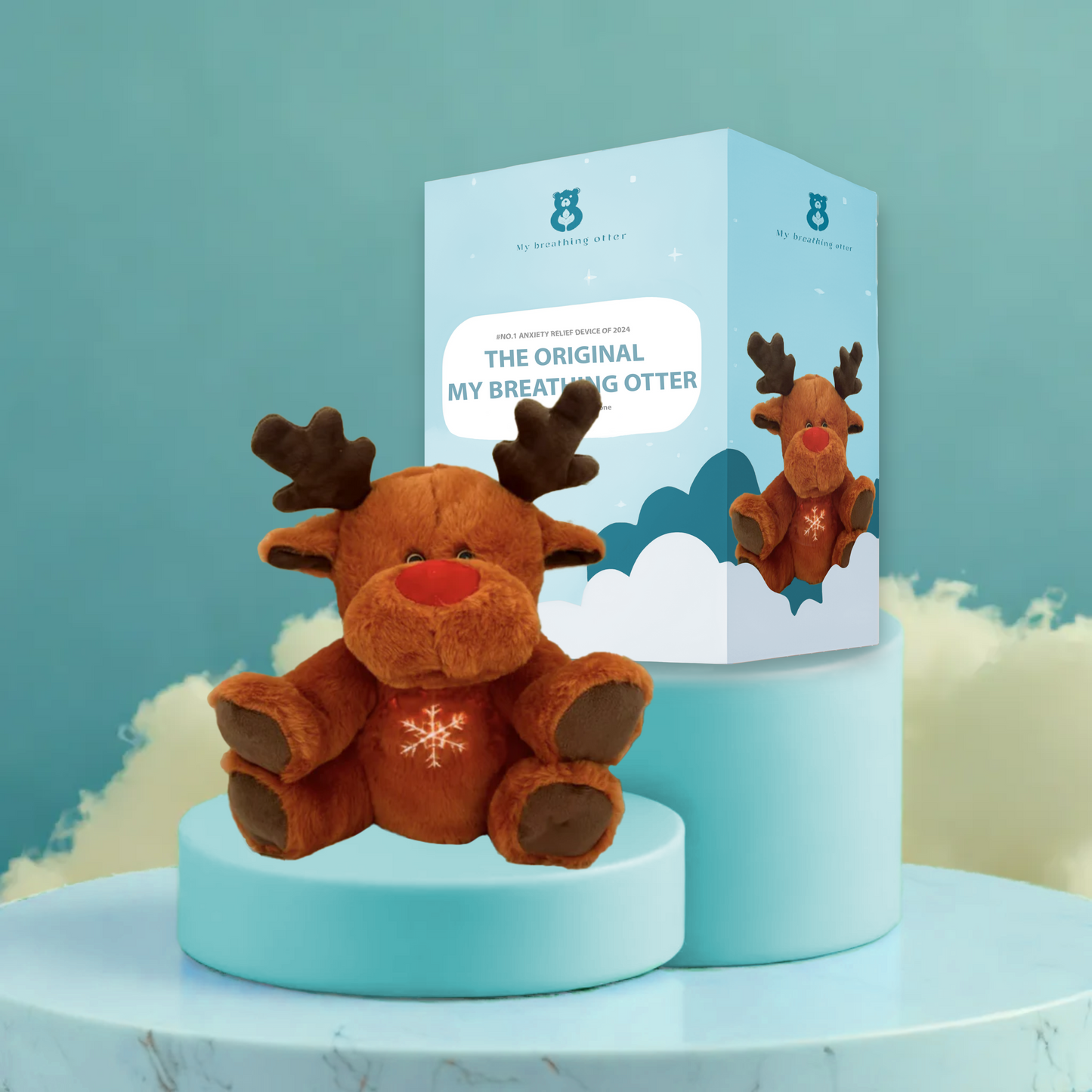 Breathing Otter – Interactive Plush Toy with Gentle Rhythmic Motion