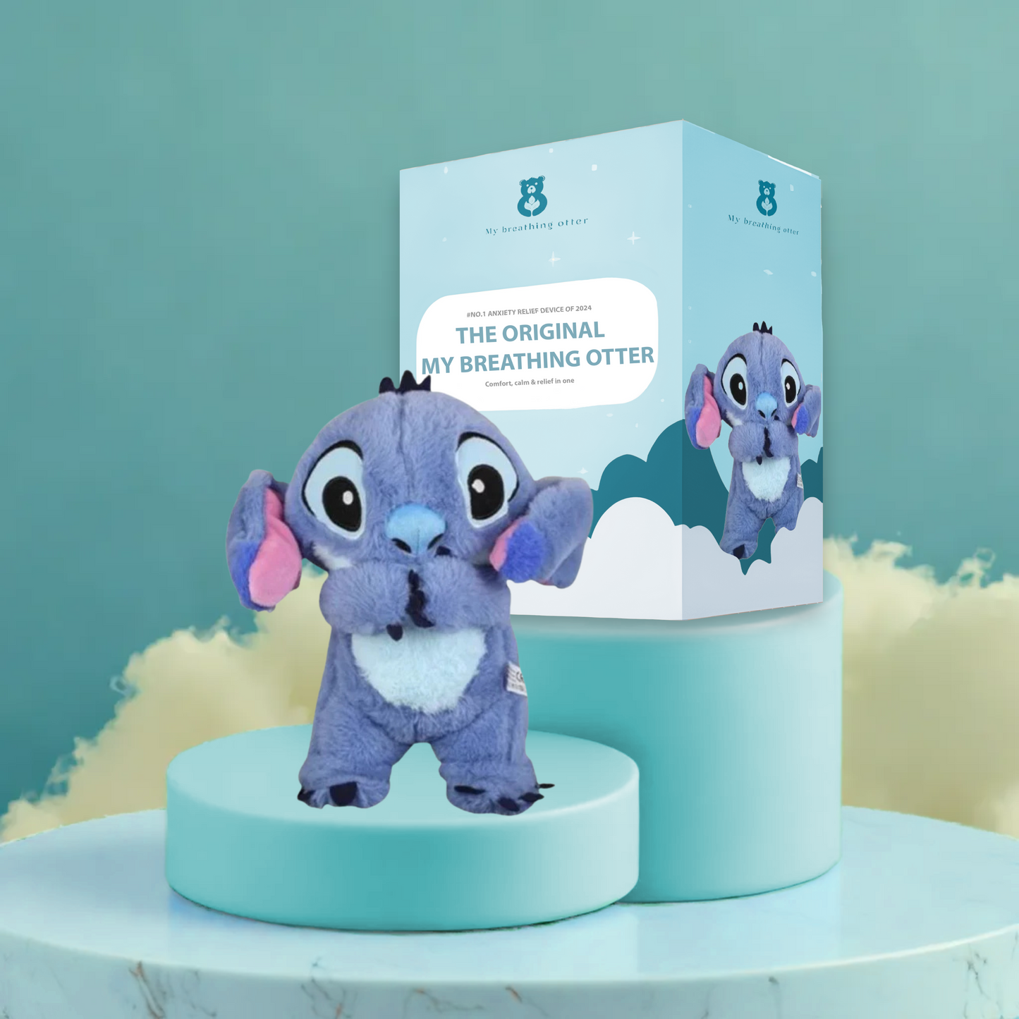 Breathing Otter – Interactive Plush Toy with Gentle Rhythmic Motion