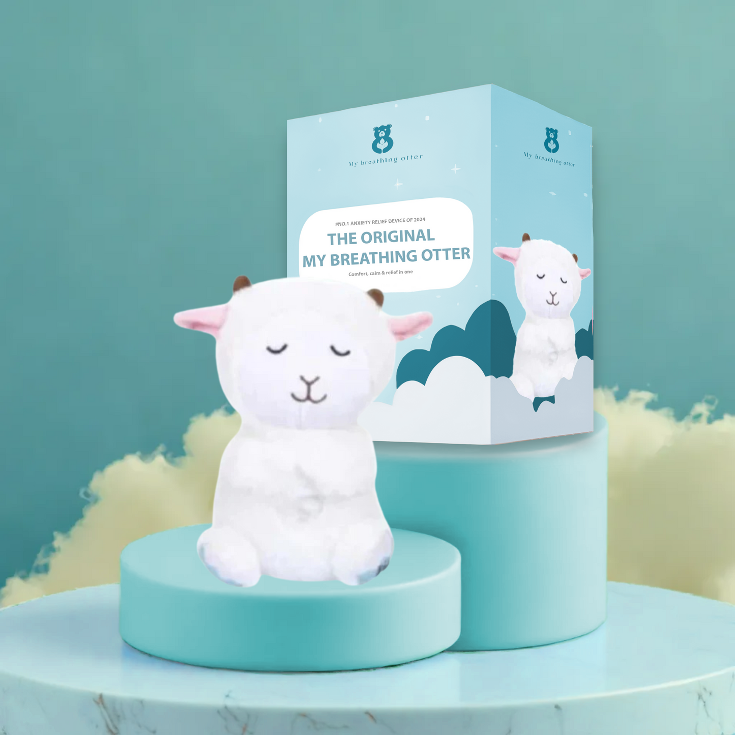 Breathing Otter – Interactive Plush Toy with Gentle Rhythmic Motion