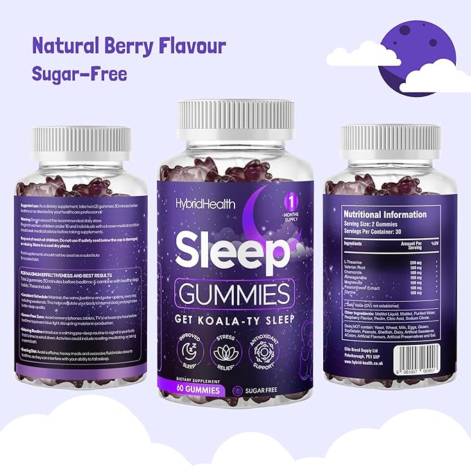 Sugar Free Sleep Gummies – Natural Nighttime Relaxation Support