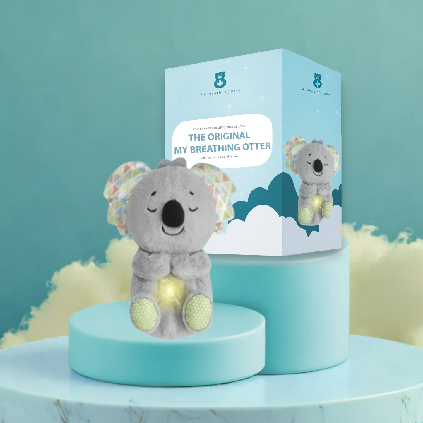 Breathing Otter – Interactive Plush Toy with Gentle Rhythmic Motion