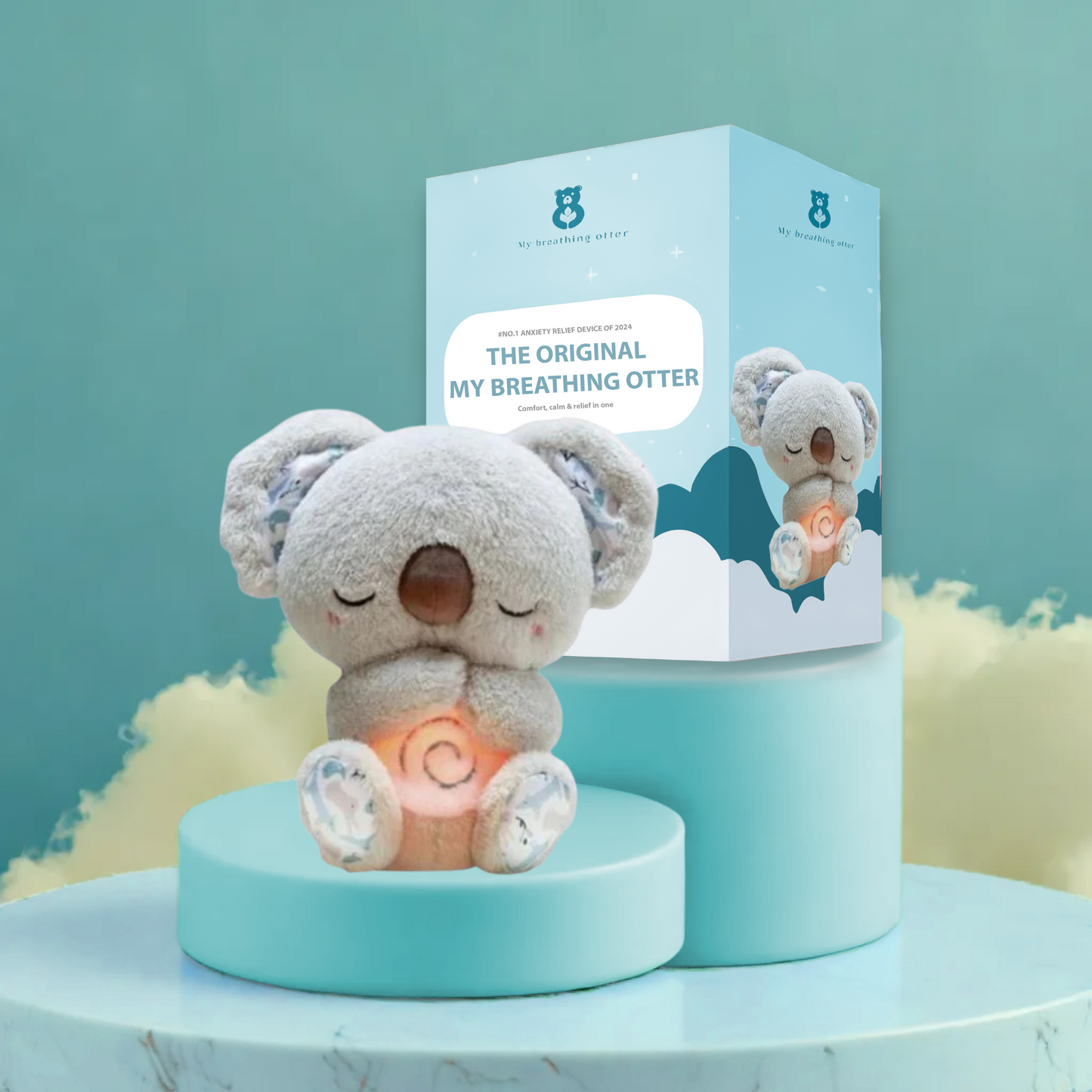 Breathing Otter – Interactive Plush Toy with Gentle Rhythmic Motion