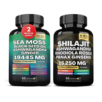 Shilajit & Sea Moss Bundle – Natural Mineral and Wellness Support
