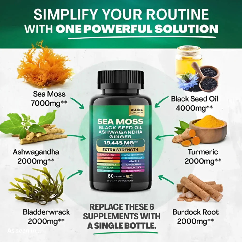 Shilajit & Sea Moss Bundle – Natural Mineral and Wellness Support