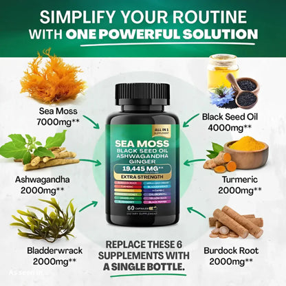 Shilajit & Sea Moss Bundle – Natural Mineral and Wellness Support