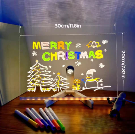 Glowing LED Drawing Board for Kids