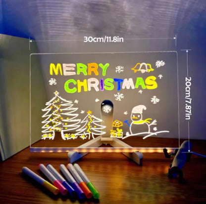 Glowing LED Drawing Board for Kids