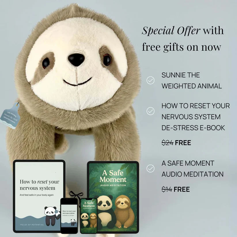 Weighted Animal Plush Toy – Soft, Huggable Comfort Companion