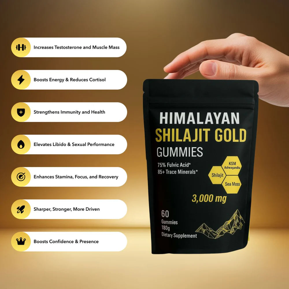 Himayalan Shilajit Gold Gummies – Natural Mineral & Wellness Support