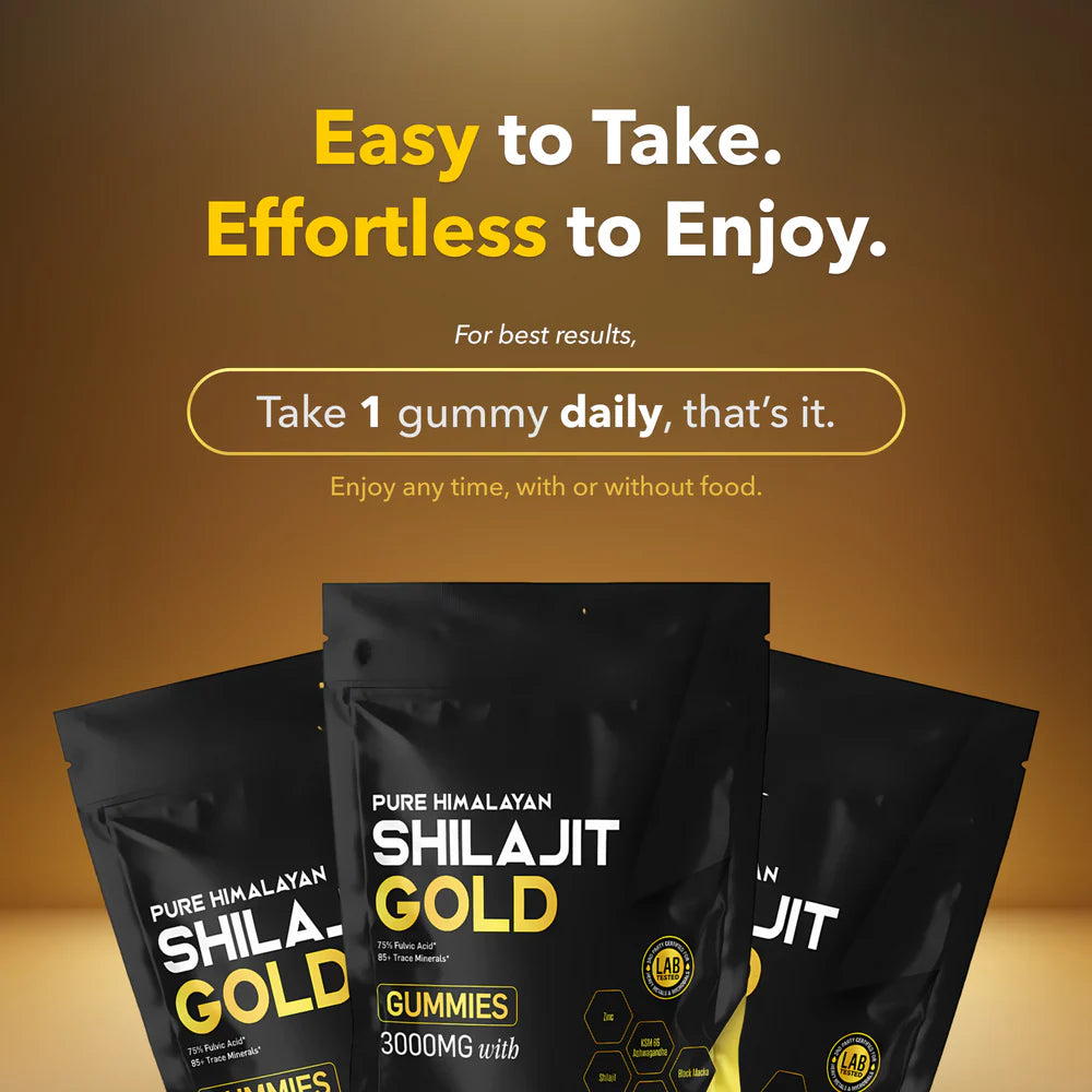 Himayalan Shilajit Gold Gummies – Natural Mineral & Wellness Support