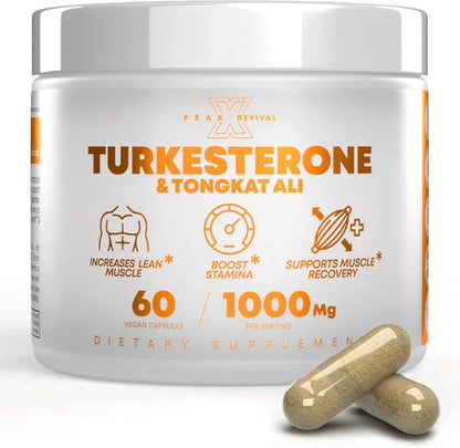 Turkesterone & Tongkat Ali Capsules – Natural Botanical Wellness Support