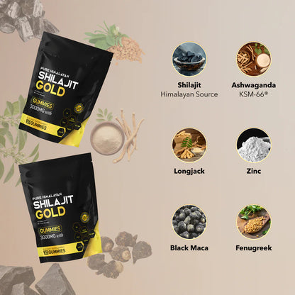 Himayalan Shilajit Gold Gummies – Natural Mineral & Wellness Support