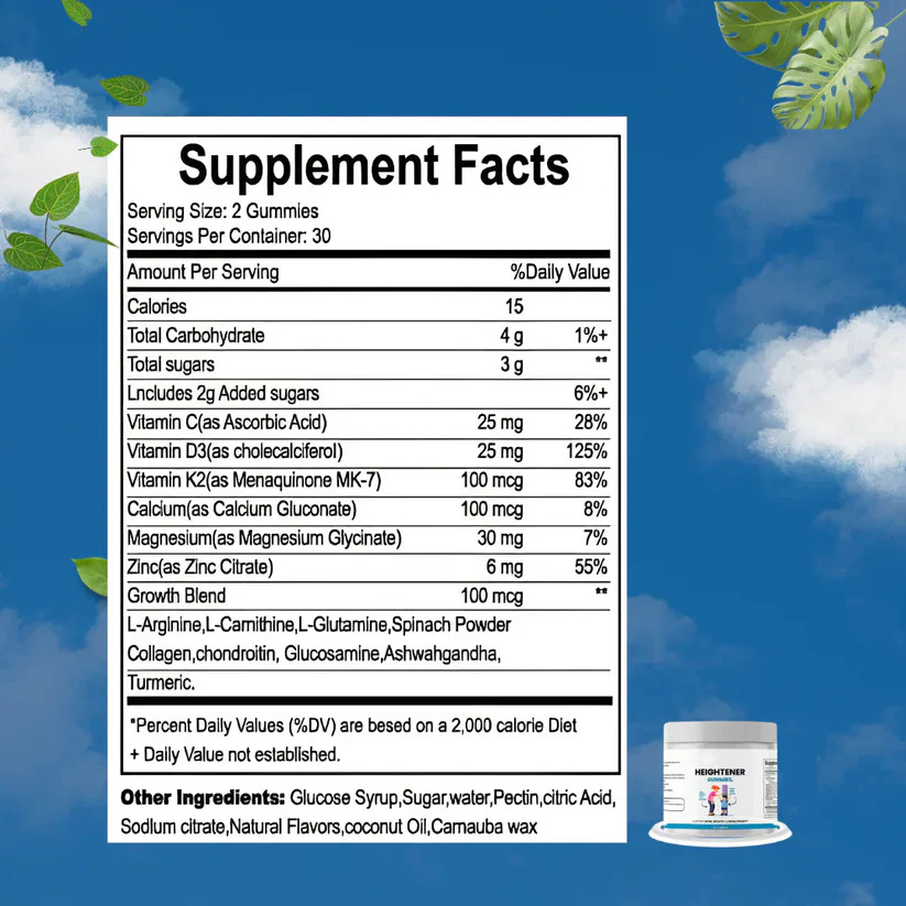 NutroNest Heightener Gummies